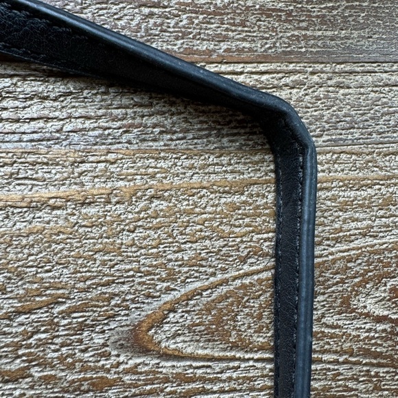 Aldo Striped Wallet Crossbody Bag - Black & White with Gold Chain - Picture 7 of 15